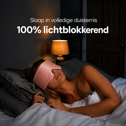 BeeNight Zijden Slaapmasker - verduisterend zonder druk