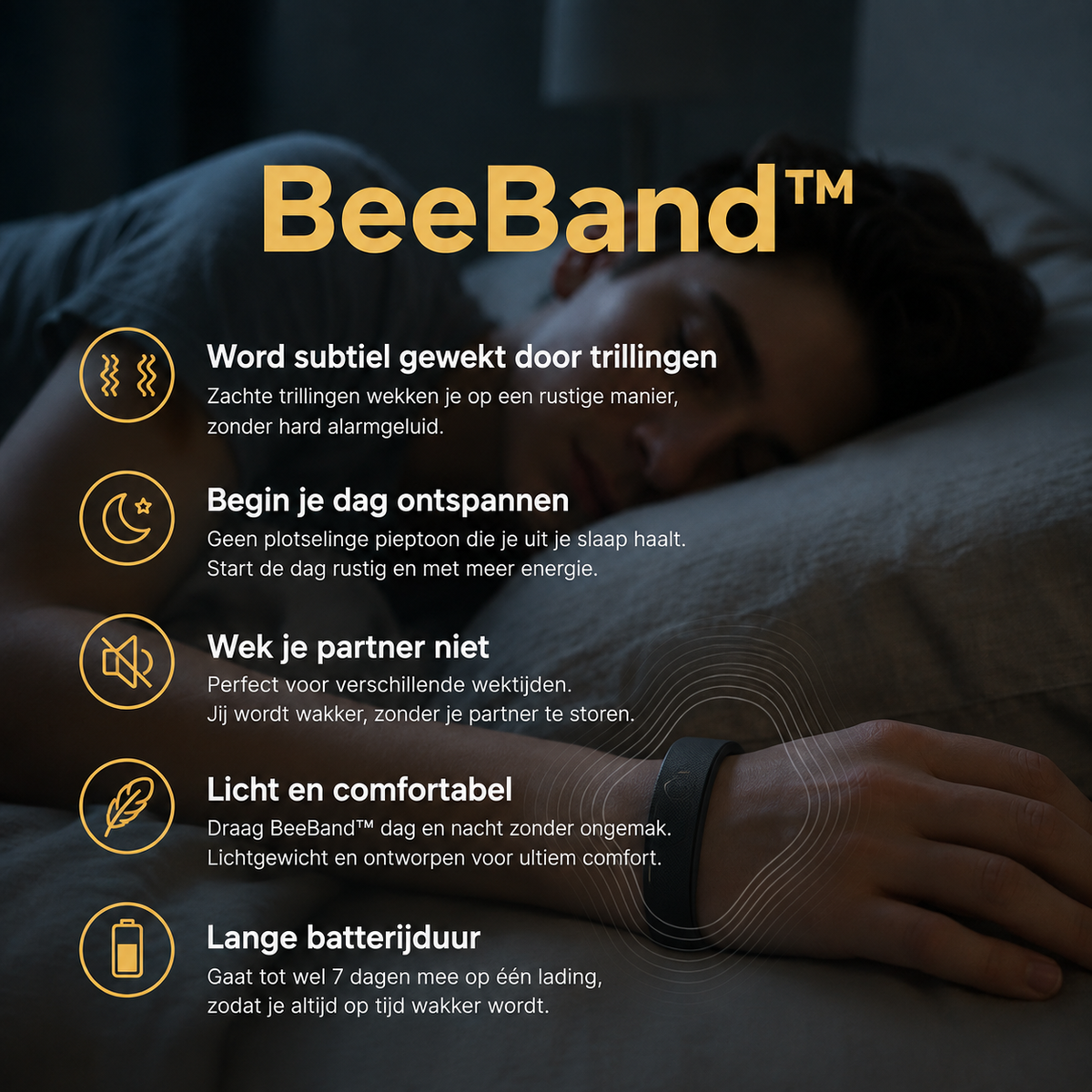BeeBand - Trilwekker Polsband